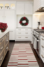 Load image into Gallery viewer, Broken Stripe Red Rug
