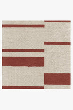 Load image into Gallery viewer, Broken Stripe Red Rug
