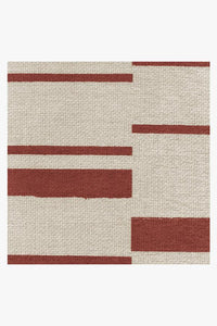 Broken Stripe Red Rug