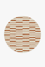 Load image into Gallery viewer, Broken Stripe Rust Orange Rug
