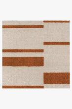 Load image into Gallery viewer, Broken Stripe Rust Orange Rug
