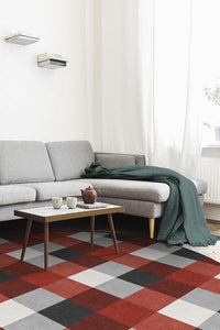 Buffalo Plaid Black & Red Rug