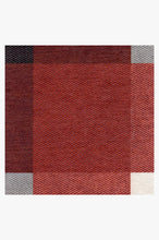 Load image into Gallery viewer, Buffalo Plaid Black &amp; Red Rug
