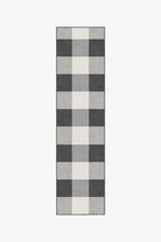 Load image into Gallery viewer, Buffalo Plaid Black &amp; White Rug

