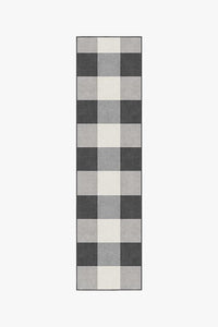 Buffalo Plaid Black & White Rug