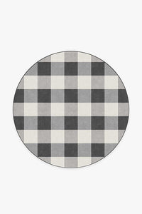 Buffalo Plaid Black & White Rug