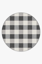 Load image into Gallery viewer, Buffalo Plaid Black &amp; White Rug
