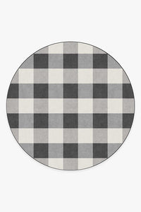 Buffalo Plaid Black & White Rug