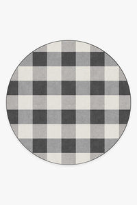 Buffalo Plaid Black & White Rug
