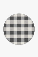 Load image into Gallery viewer, Buffalo Plaid Black &amp; White Rug
