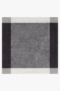 Buffalo Plaid Black & White Rug