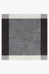 Buffalo Plaid Black & White Rug