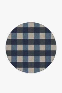 Buffalo Plaid Blue & Ivory Rug