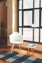 Load image into Gallery viewer, Buffalo Plaid Blue &amp; Ivory Rug
