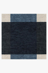 Buffalo Plaid Blue & Ivory Rug