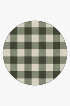 Load image into Gallery viewer, Buffalo Plaid Green &amp; White Rug

