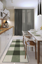 Load image into Gallery viewer, Buffalo Plaid Green &amp; White Rug
