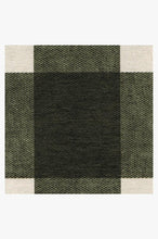 Load image into Gallery viewer, Buffalo Plaid Green &amp; White Rug
