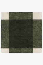 Load image into Gallery viewer, Buffalo Plaid Green &amp; White Rug

