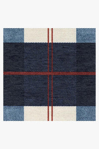Buffalo Plaid Red & Blue Rug