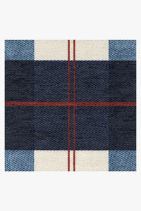 Buffalo Plaid Red & Blue Rug