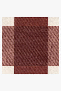 Buffalo Plaid Red & White Rug