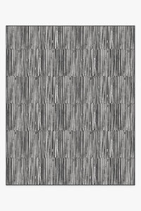 Caspian Stripe Black Rug