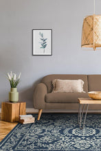 Load image into Gallery viewer, Delphina Navy Blue Rug
