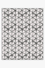 Load image into Gallery viewer, Diamond Shibori Charcoal Rug
