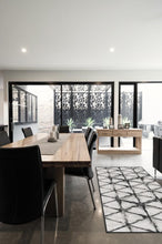 Load image into Gallery viewer, Diamond Shibori Charcoal Rug
