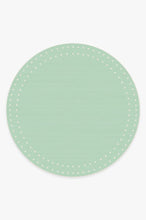 Load image into Gallery viewer, Dot Border Mint Rug

