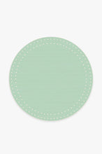 Load image into Gallery viewer, Dot Border Mint Rug
