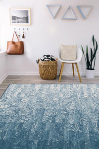 Granite Ombre Slate Blue Rug