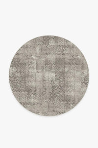 Herringbone Batik Ash Grey Rug