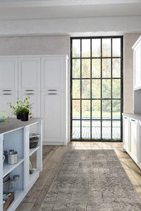 Herringbone Batik Ash Grey Rug