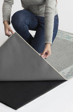 Load image into Gallery viewer, Lunja Border Teal Blue Rug
