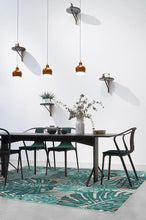 Load image into Gallery viewer, Monstera Teal Rug
