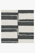 Load image into Gallery viewer, Outdoor Offset Stripe Black Rug

