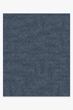 Load image into Gallery viewer, Outdoor Parquet Navy Rug
